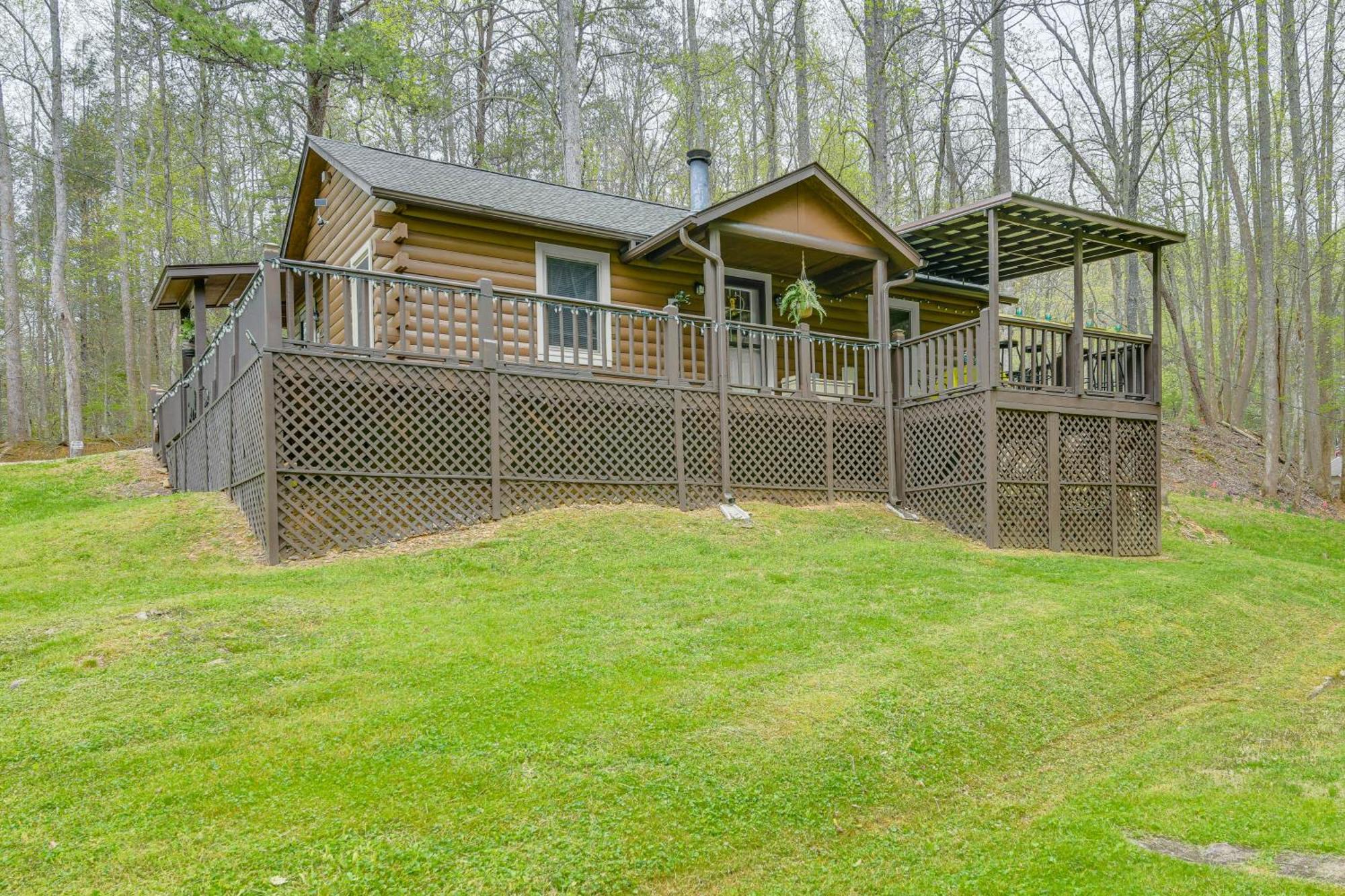 Smoky Mountain Cozy Cove Cabin Deck And Fire Pit! Cosby Exterior foto